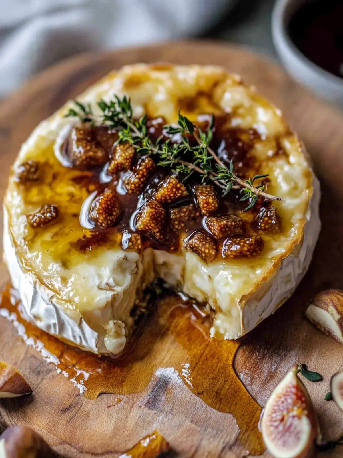 Gooey Baked Brie with Fig Jam