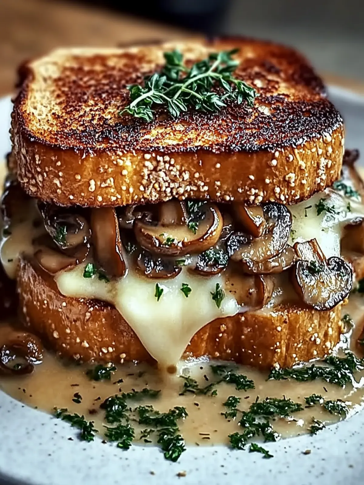 Savor the Swiss Mushroom Melt Sandwich: Comfort Food Bliss 2 Swiss Mushroom Melt Sandwich