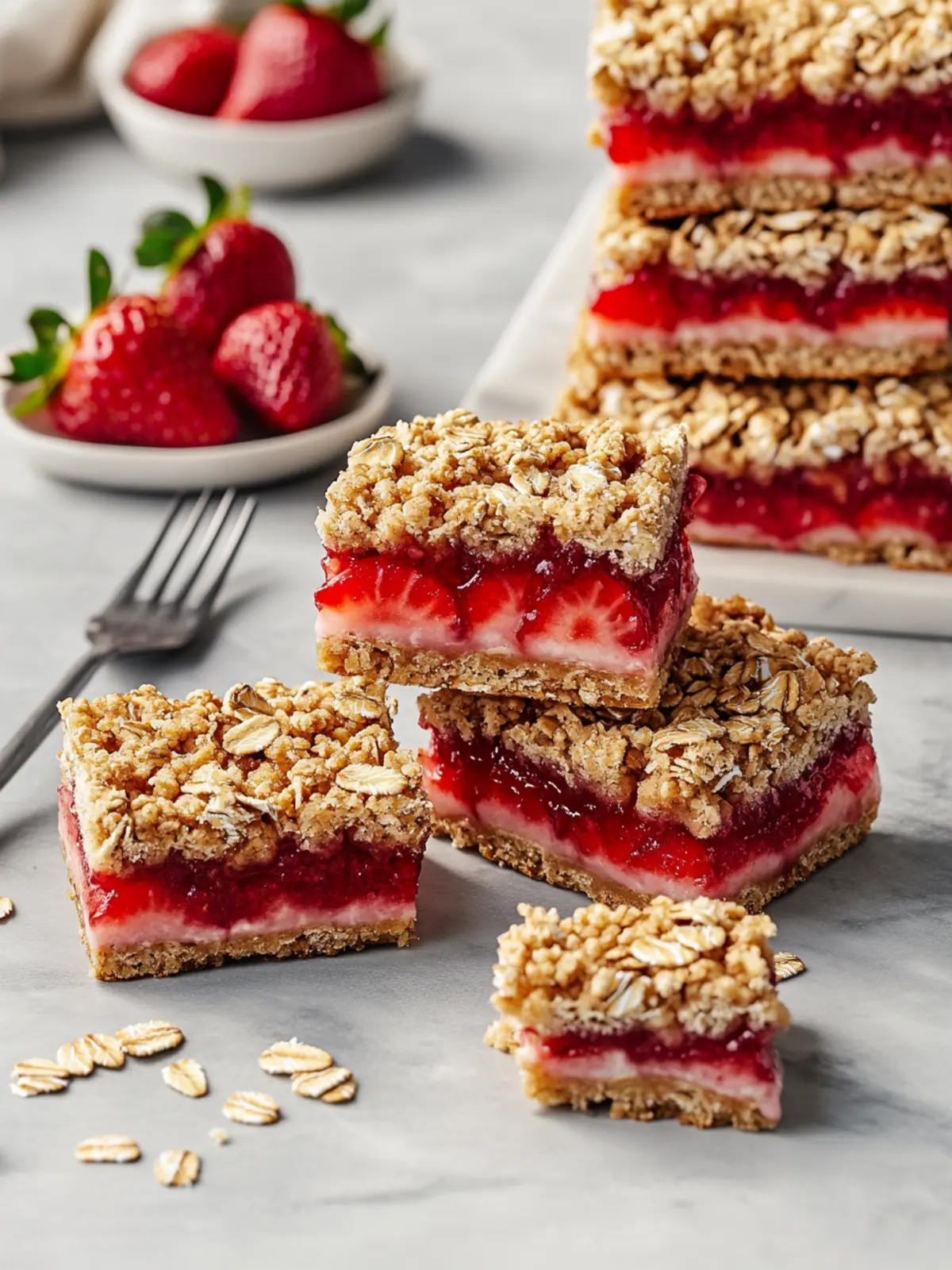Strawberry Oatmeal Crumble Bars - Your New Favorite Comfort Treat 2 Strawberry Oatmeal Crumble Bars