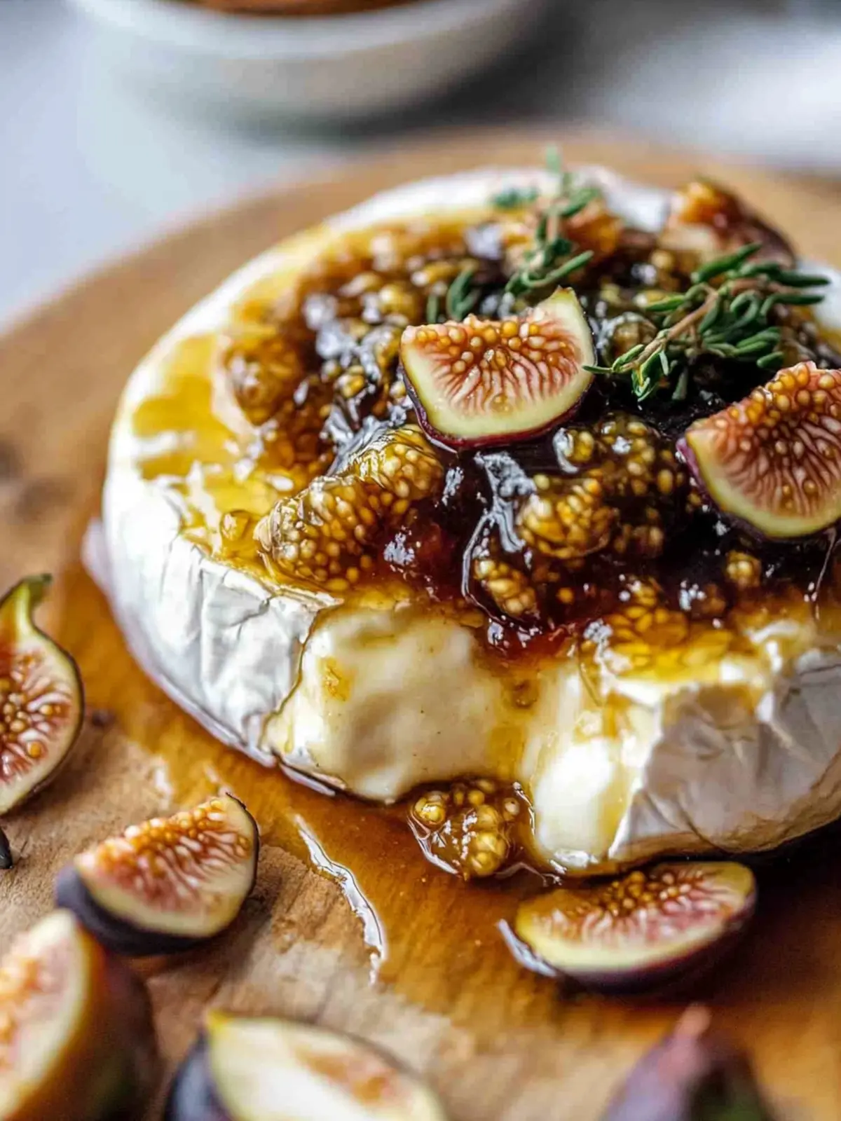 Gooey Baked Brie with Fig Jam