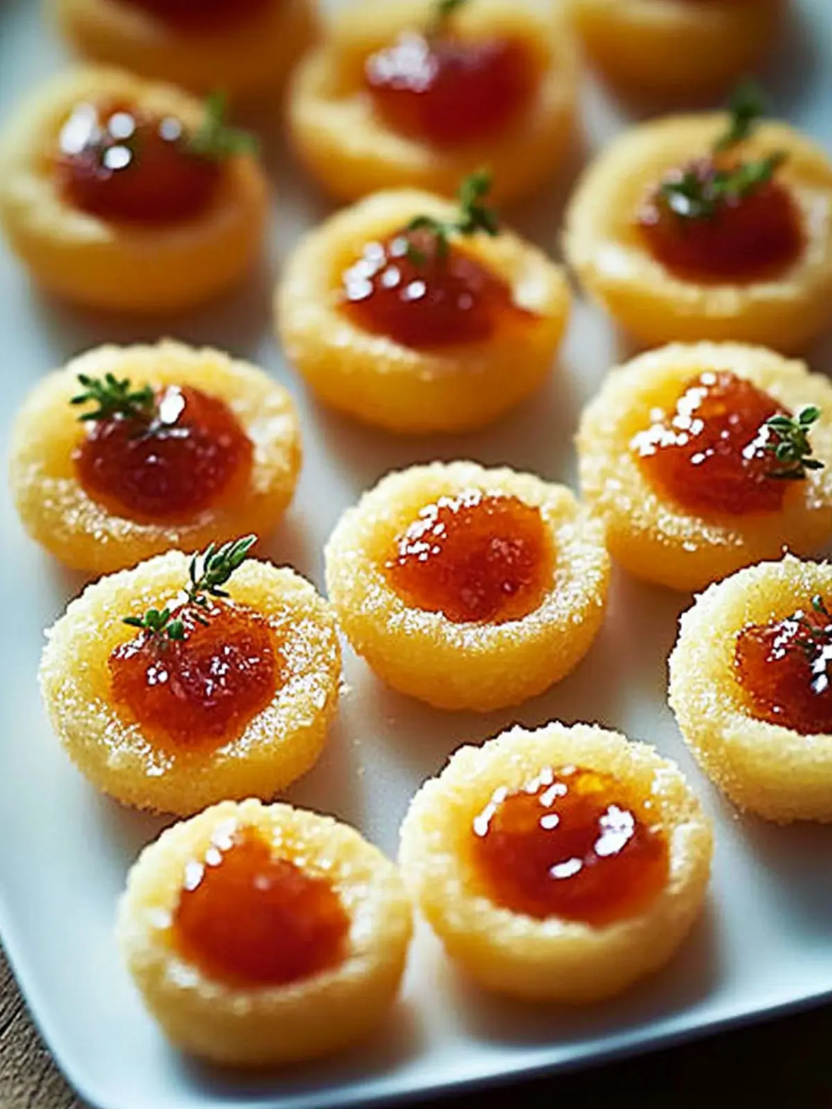 Cheesy Thumbprint Appetizers with Hot Pepper Jelly Bliss 4 Cheesy Thumbprint Appetizers with Hot Pepper Jelly