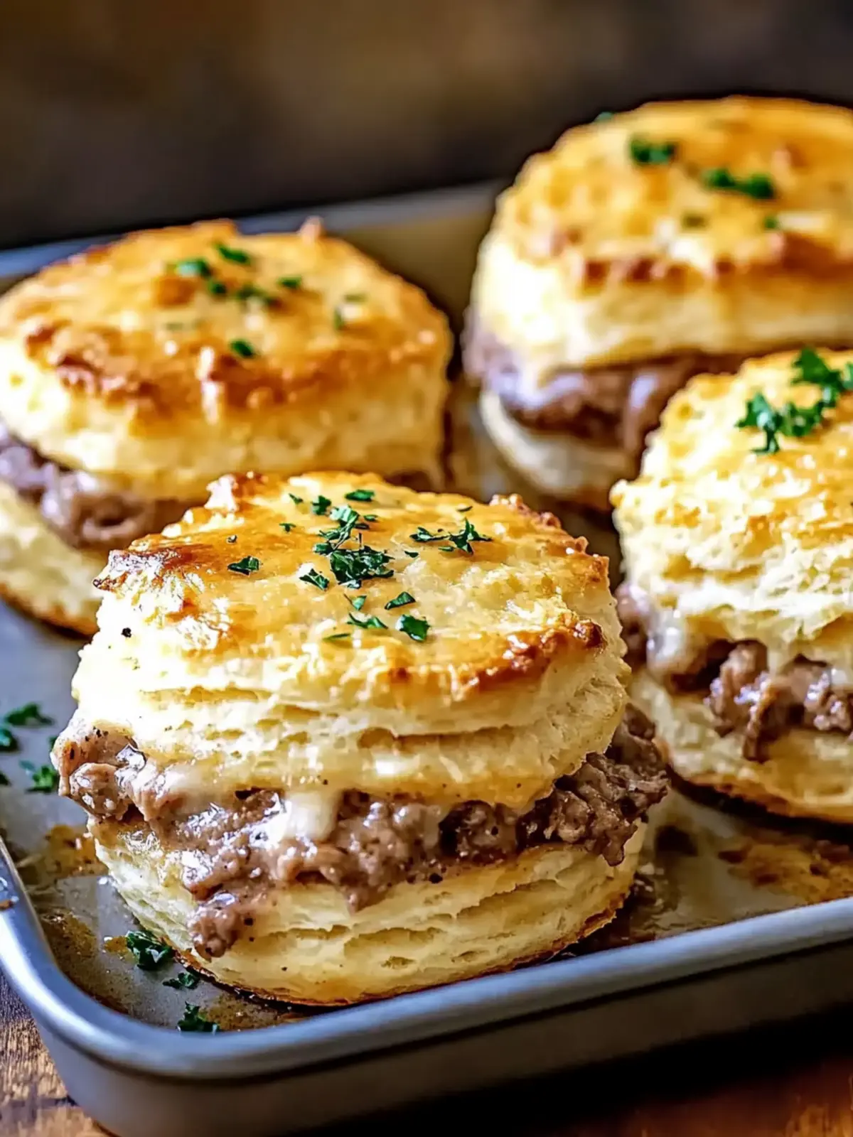 Baked French Dip Biscuits for a Cozy Family Dinner Delight 5 Baked French Dip Biscuits