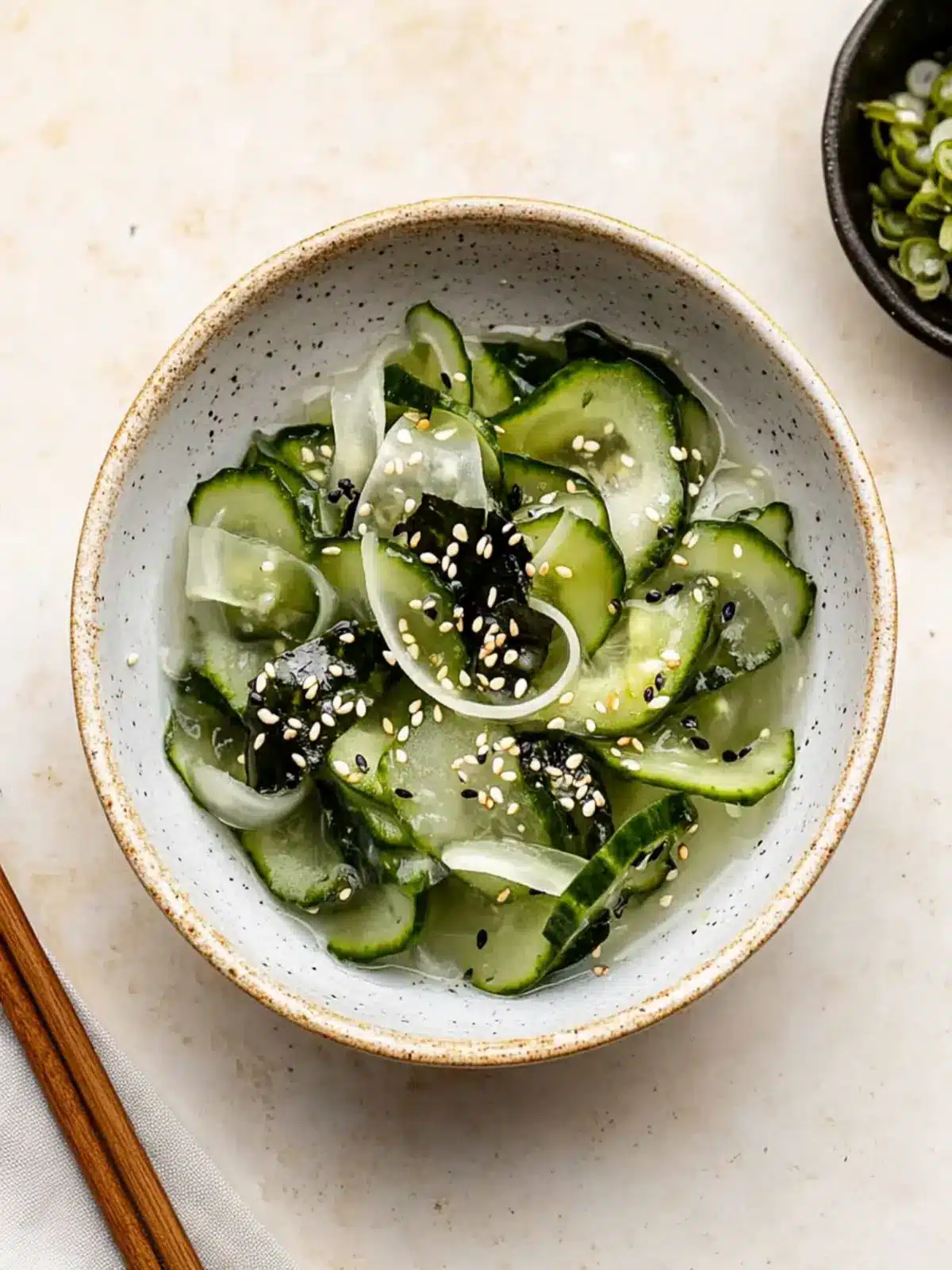 Zesty Sunomono: Refreshing Japanese Cucumber Salad Made Easy 4 Sunomono (Japanese Cucumber Salad)