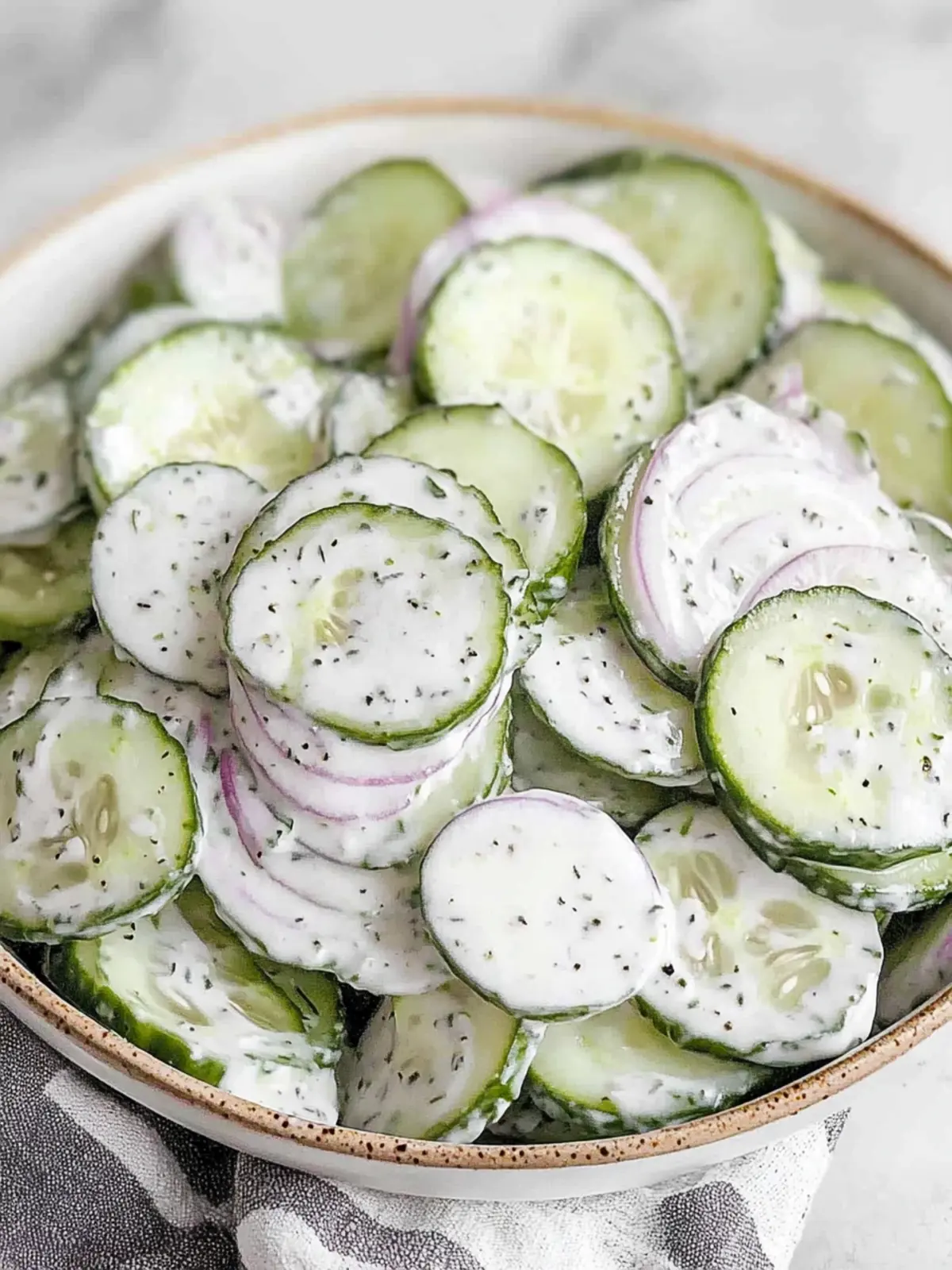 Deliciously Easy Creamy Cucumber Salad for Refreshing Crunch 4 Creamy Cucumber Salad
