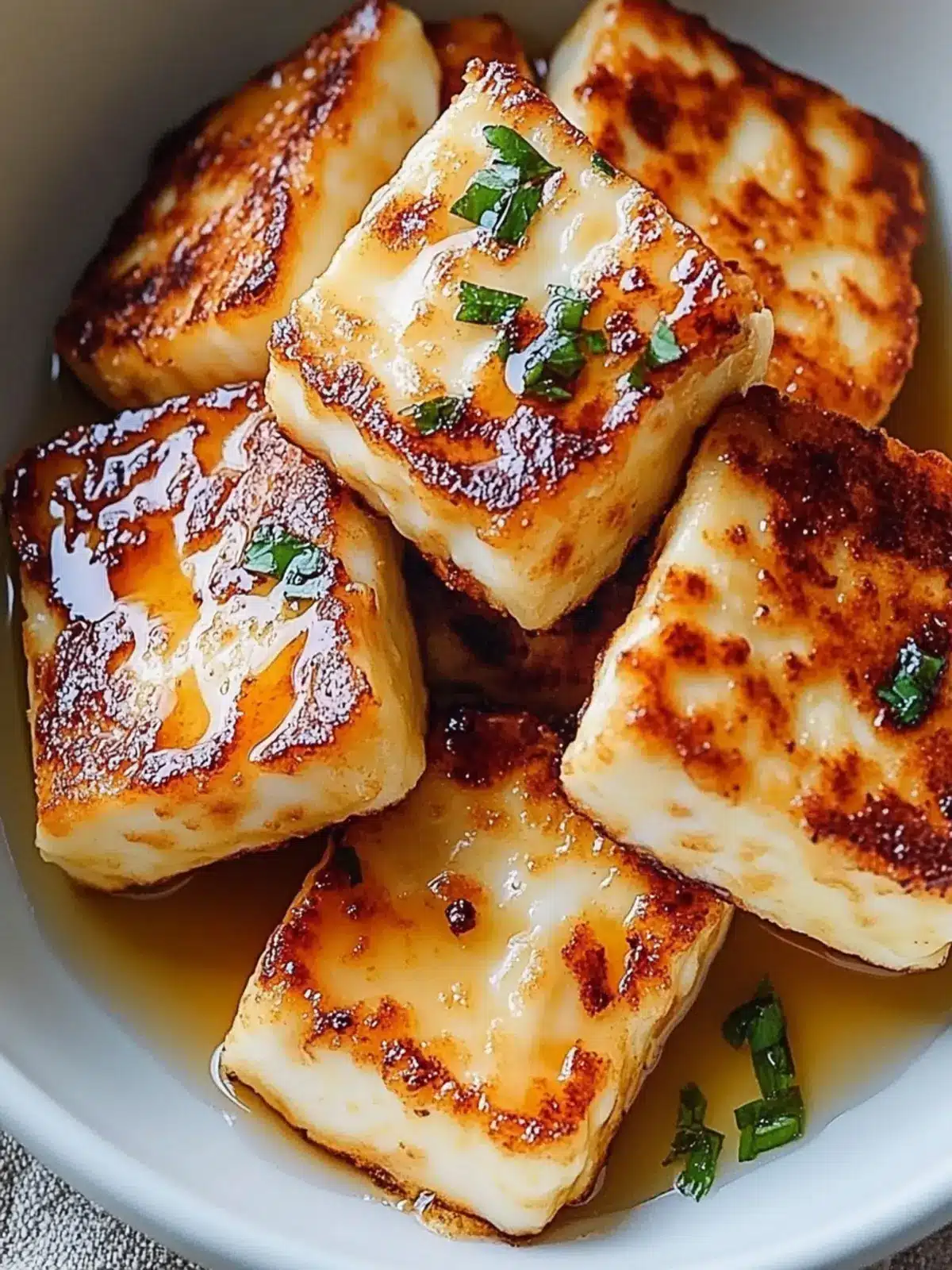 Crispy Air-Fried Halloumi with Honey Drizzle in 10 Minutes! 5 Crispy Air-Fried Halloumi with Honey Drizzle