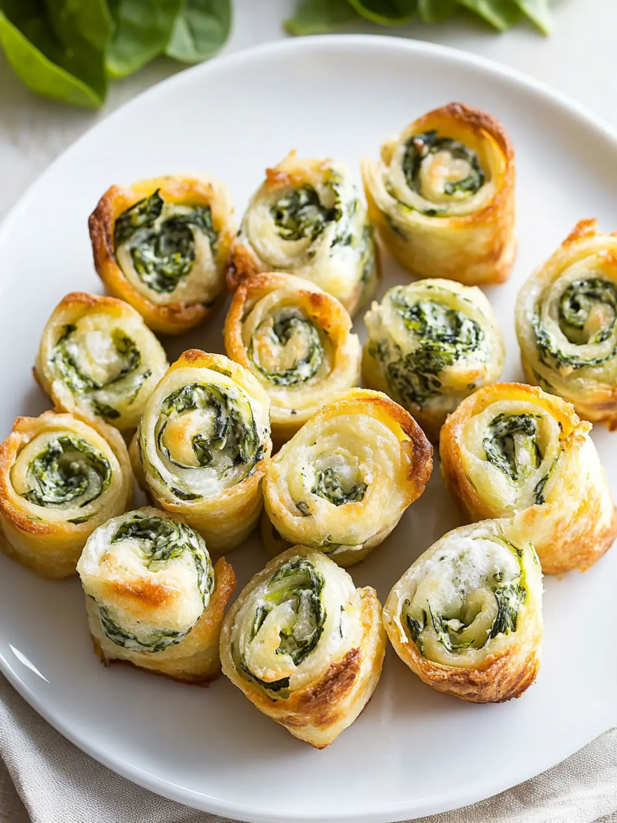 Irresistible Easy Spinach Dip in Bite-Sized Pinwheels 4 Easy Spinach Dip in Bite-Sized Pinwheels