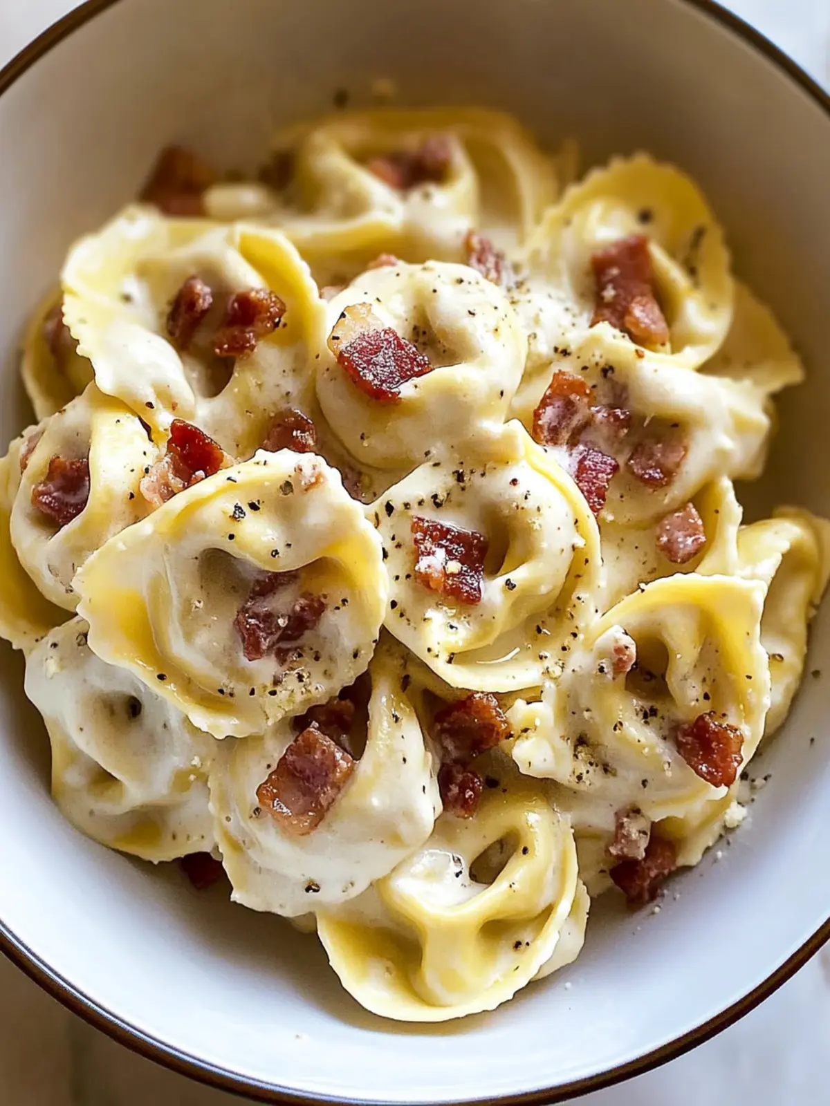 Creamy Indulgent Bacon Cream Cheese Tortellini You’ll Love 2 Indulgent Bacon Cream Cheese Tortellini