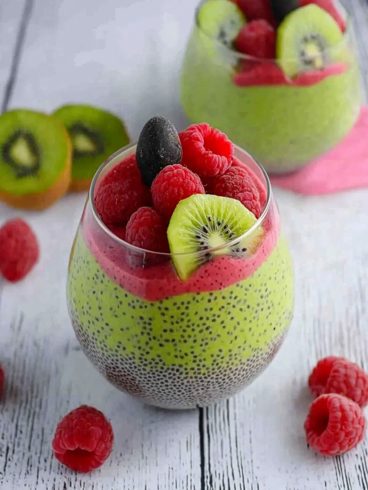 Delight in Kiwi and Raspberry Chia Pudding for Wholesome Snacking 2 Kiwi and Raspberry Chia Pudding