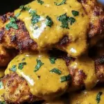 Pretzel Chicken with Mustard-Cheddar Sauce