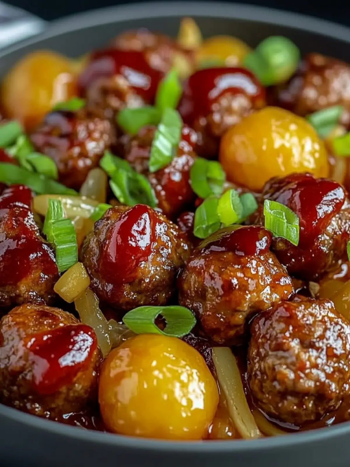 Sweet and Sour Meatballs with Pineapple for Easy Weeknight Dinners 2 Sweet and Sour Meatballs
