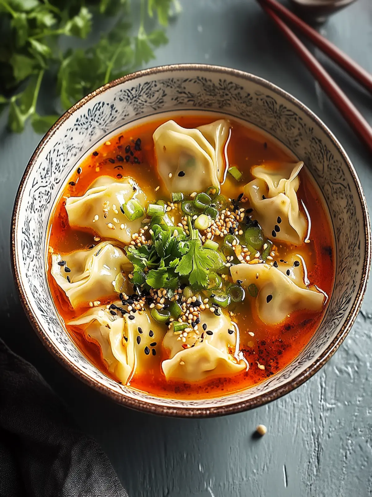 Wonton Soup with Spicy Broth to Ignite Your Taste Buds 3 Wonton Soup with Spicy Broth