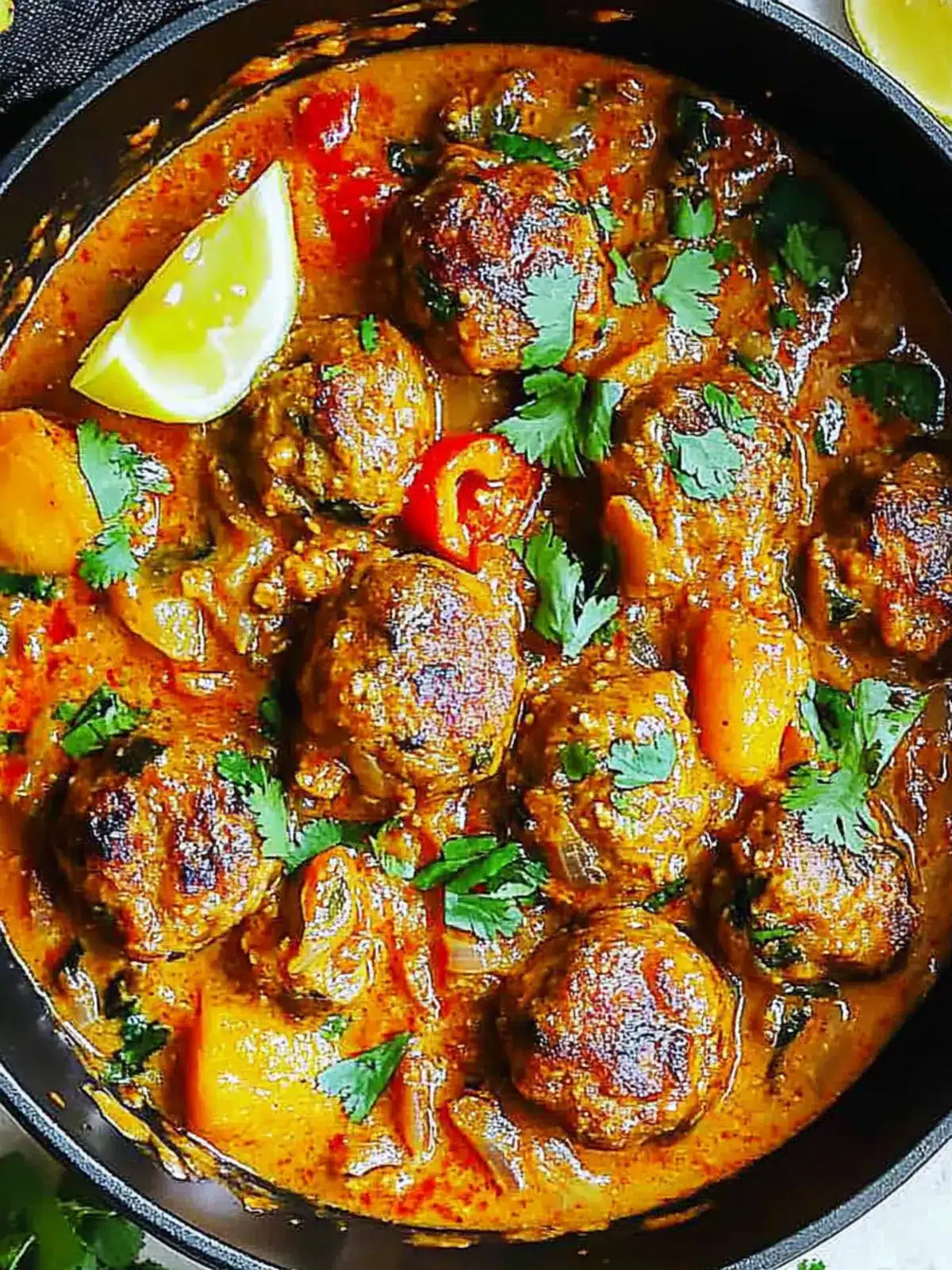 Mango Thai Red Curry Meatballs for a Quick Flavor Boost 4 Mango Thai Red Curry Meatballs