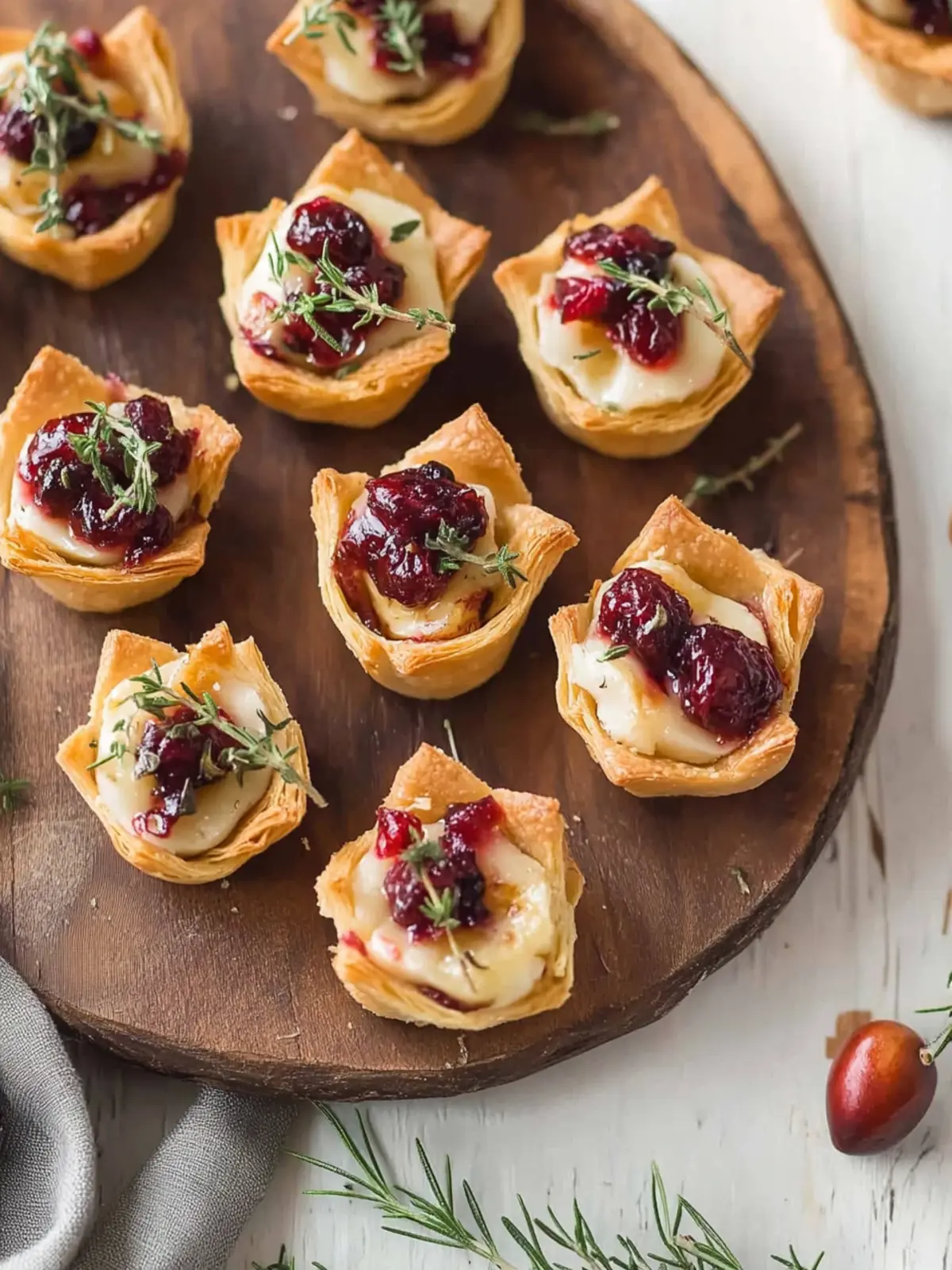 Delicious Cranberry Brie Bites Ready in Just 28 Minutes! 5 Cranberry Brie Bites