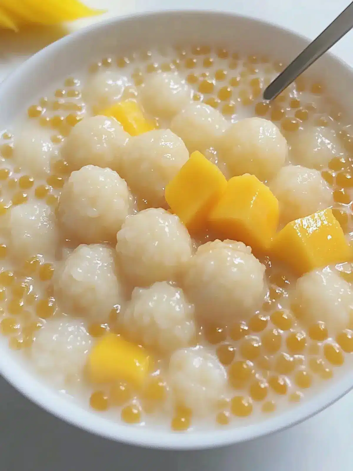 Mango Glutinous Rice Balls: A Refreshing Dessert Delight 2 Mango Glutinous Rice Balls
