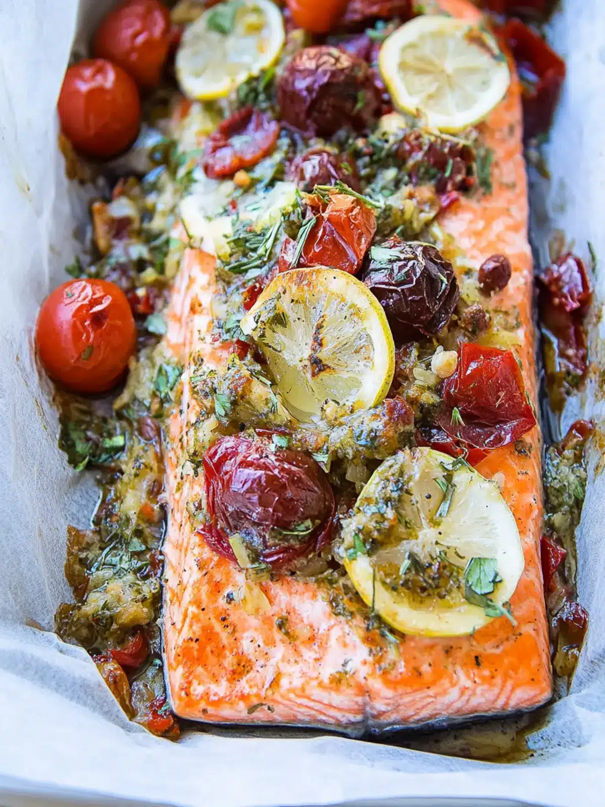 Delicious Mediterranean Salmon in Parchment Paper Magic 4 Mediterranean Salmon in Parchment Paper