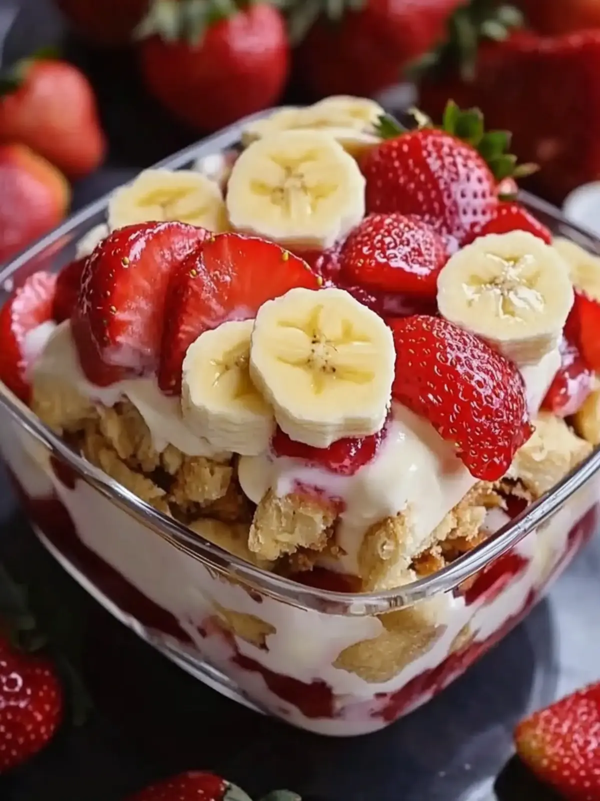 Delicious Strawberry Banana Pudding Dream You Can No-Bake Now 2 Strawberry Banana Pudding Dream
