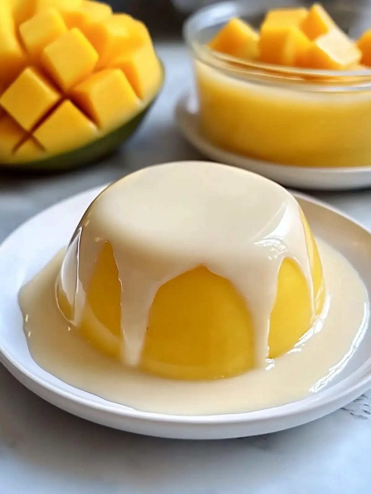 Delight in Easy Simple Mango Pudding - No-Bake Bliss! 4 Easy Simple Mango Pudding