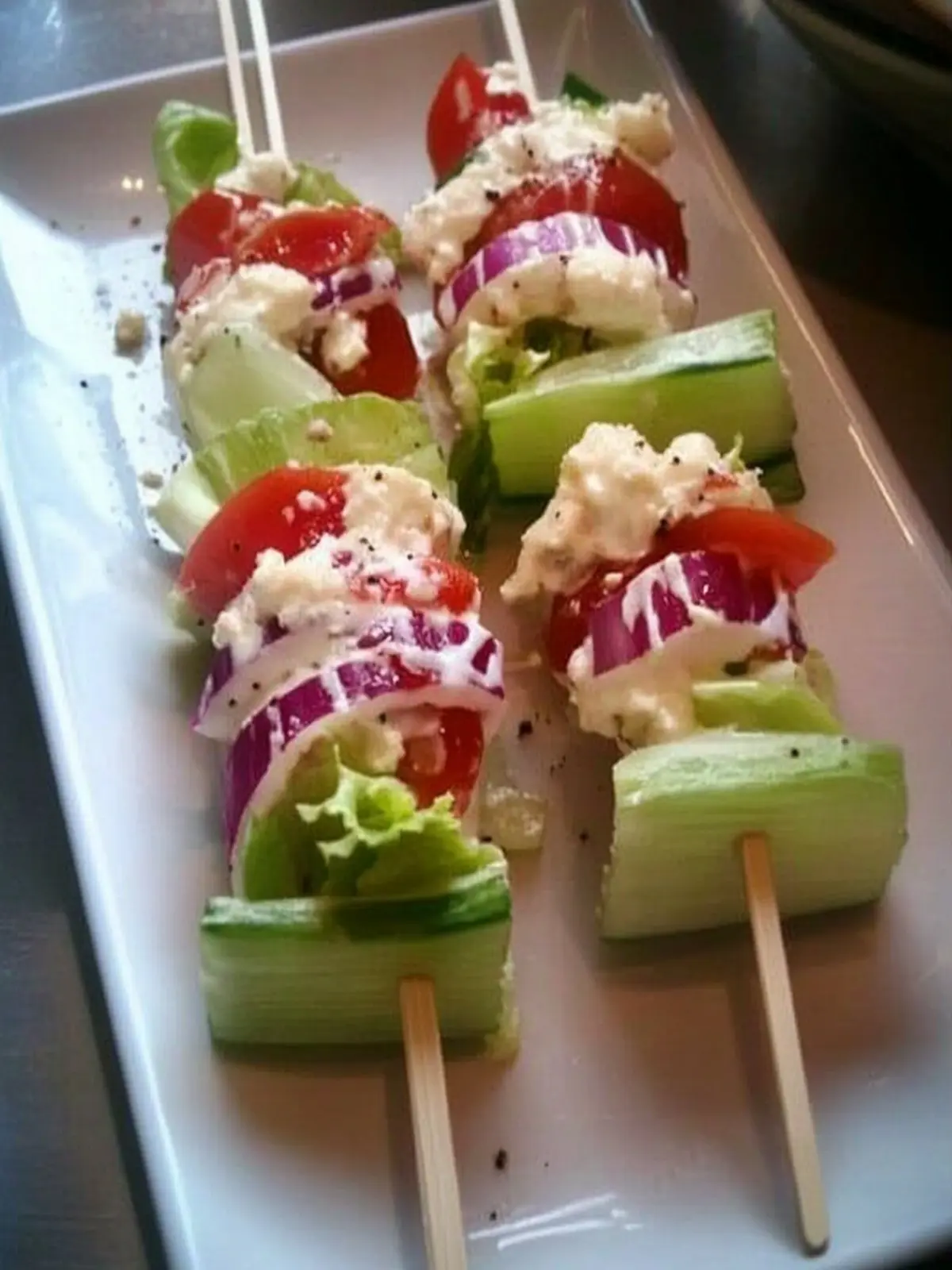 Wedge Salad on a Stick: Easy Bacon-Wrapped Appetizer Bliss 2 Wedge Salad on a Stick
