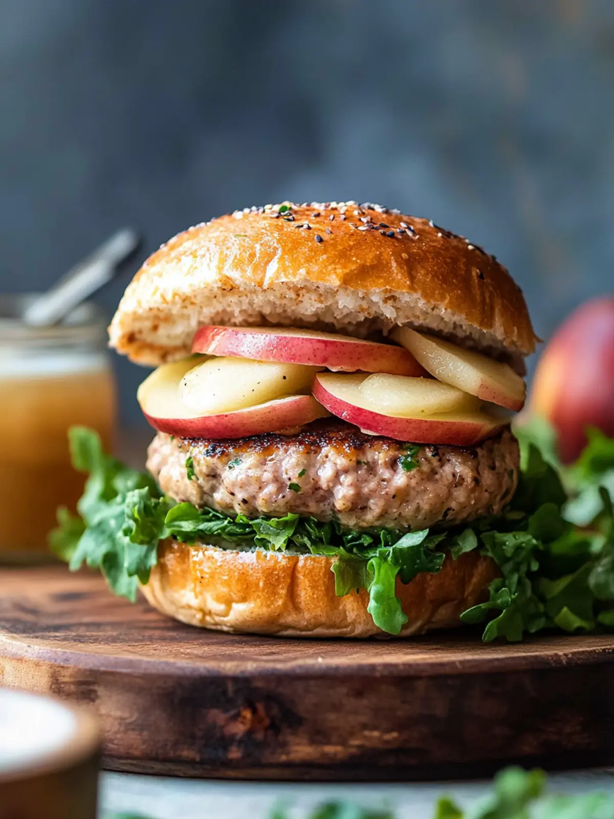 Delicious Apple Turkey Burgers with Sweet Cranberry Aioli 3 Apple Turkey Burgers