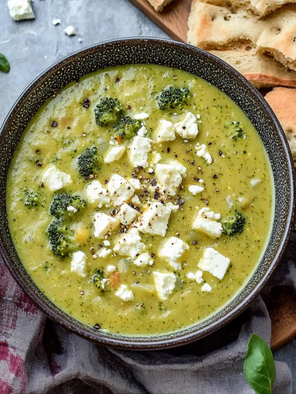 Warm Up with This Delicious Broccoli Feta Soup Recipe 2 Broccoli Feta Soup