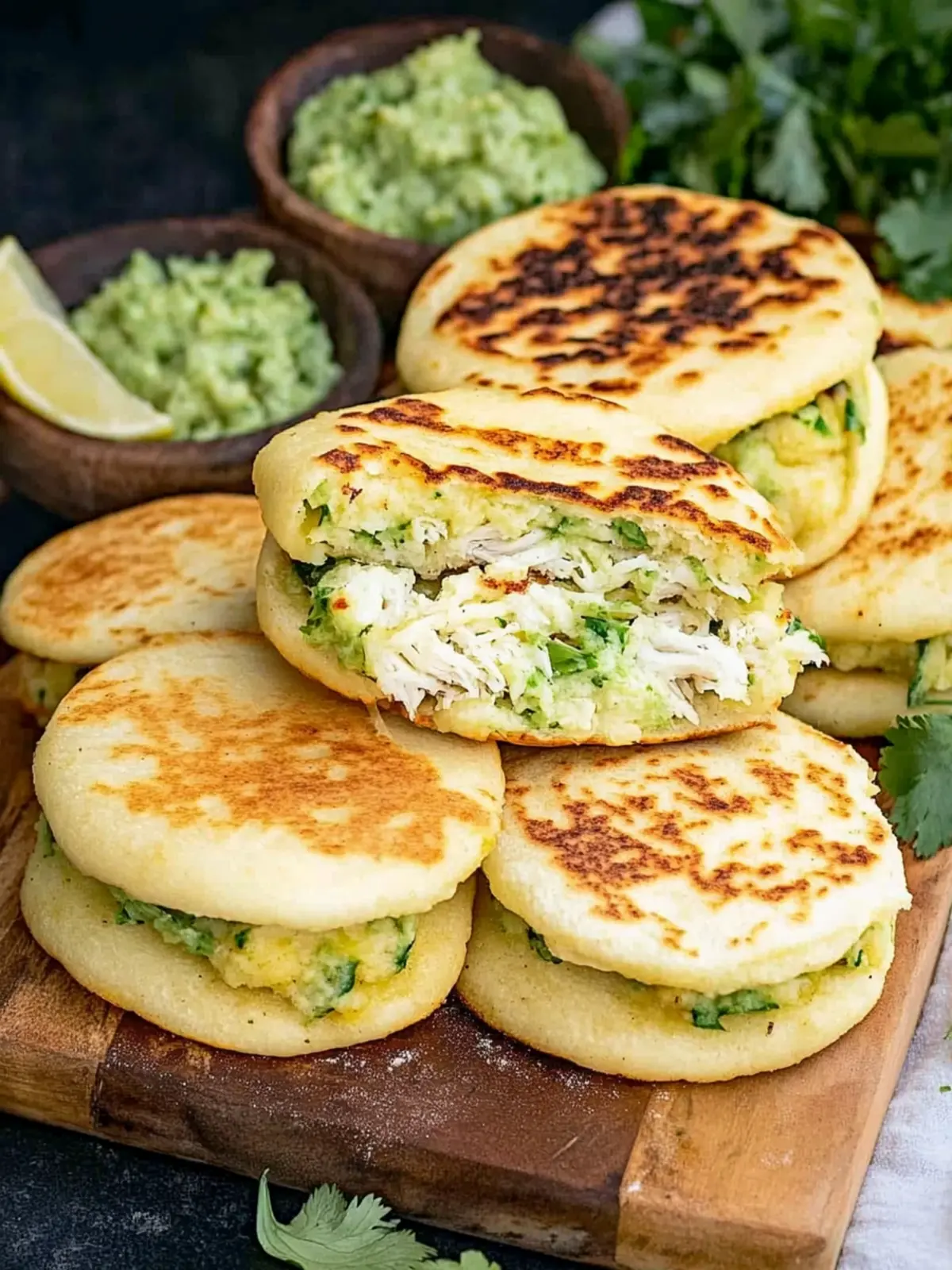 Homemade Arepas: Irresistible Reina Pepiada Filling Delight 4 Homemade Arepas