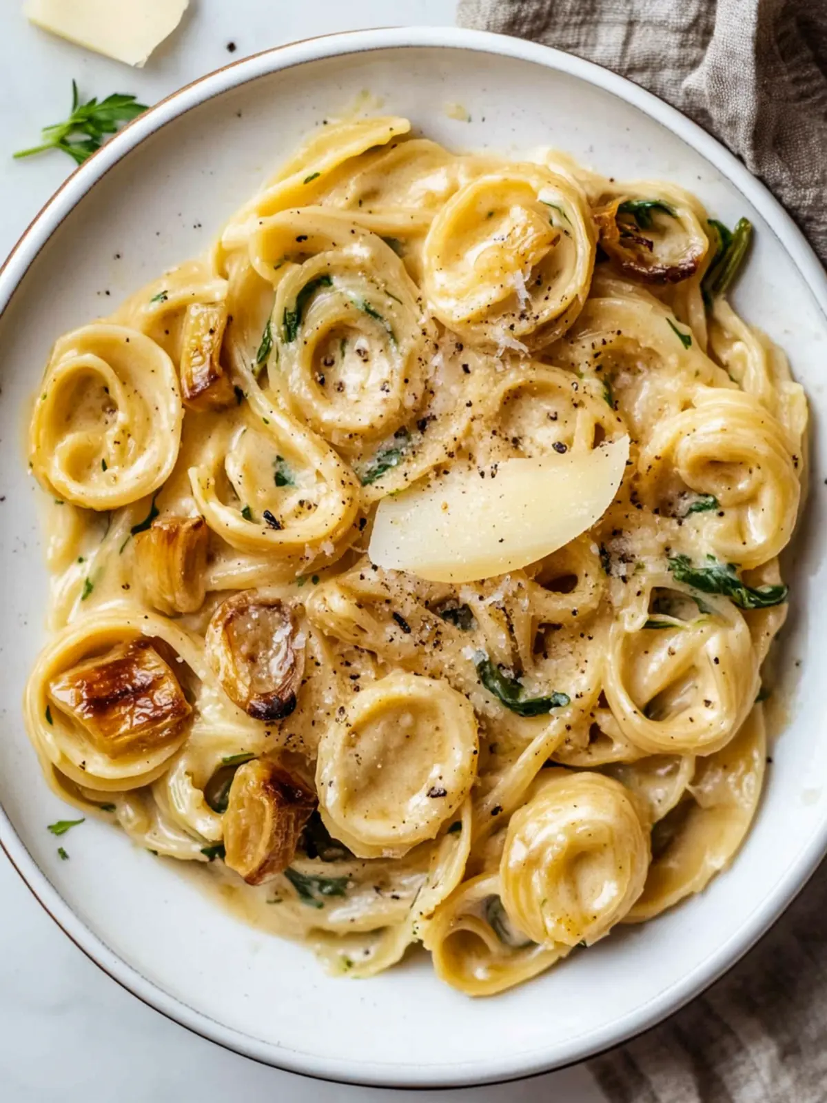 Creamy Leek Pasta: The Ultimate Comfort Food Delight 2 Delicious Caramelized Creamy Leek Pasta