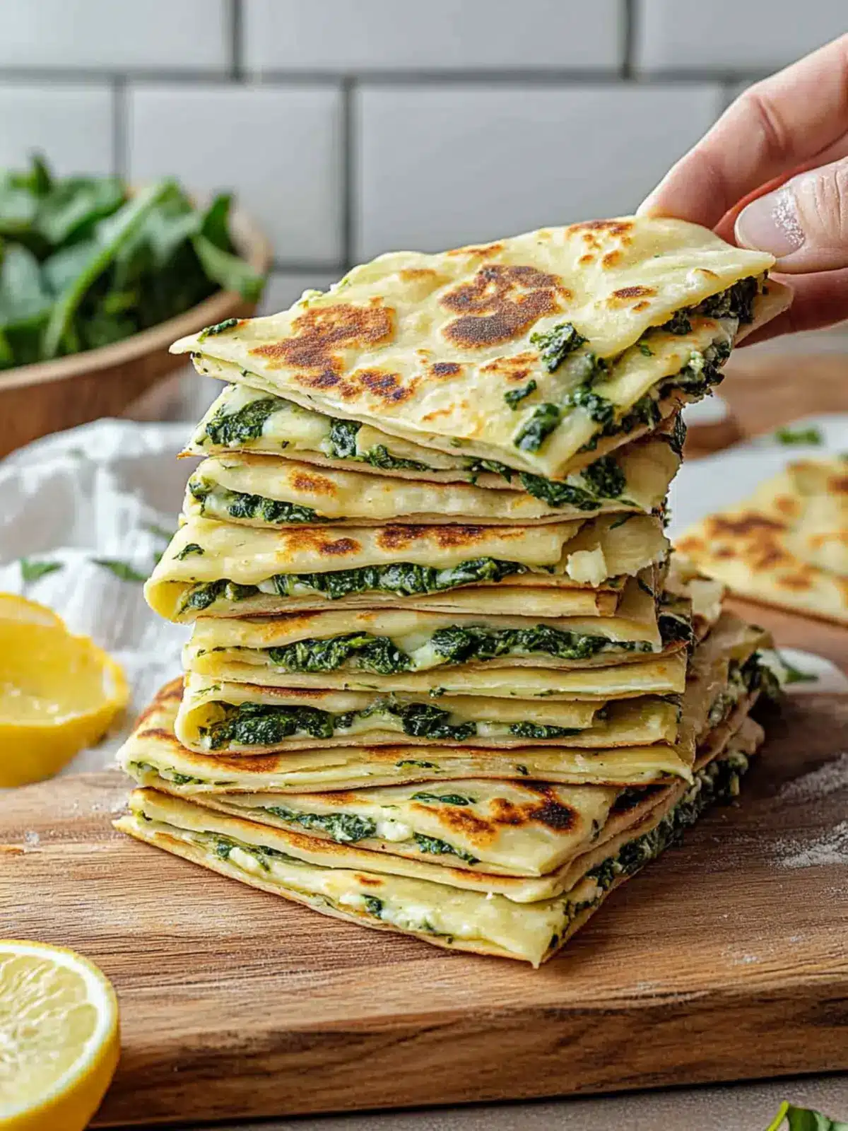Gozleme Spinach and Cheese Flatbread That Will Wow Your Lunch 2 Gozleme Spinach And Cheese Flatbread