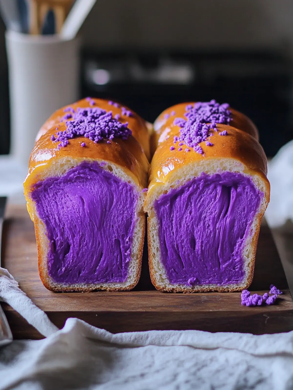 Fluffy Ube Milk Bread (Tangzhong) You'll Adore Making 2 Ube Milk Bread (Tangzhong)