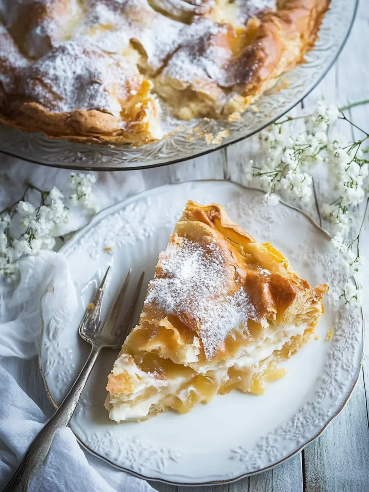 Irresistible Bougatsa: Flaky Pastry with Creamy Custard Delight 4 Bougatsa