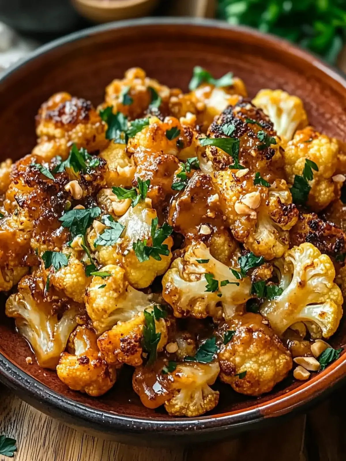Delicious Moroccan Cauliflower with Tahini-Honey Sauce 3 Moroccan Cauliflower with Tahini-Honey