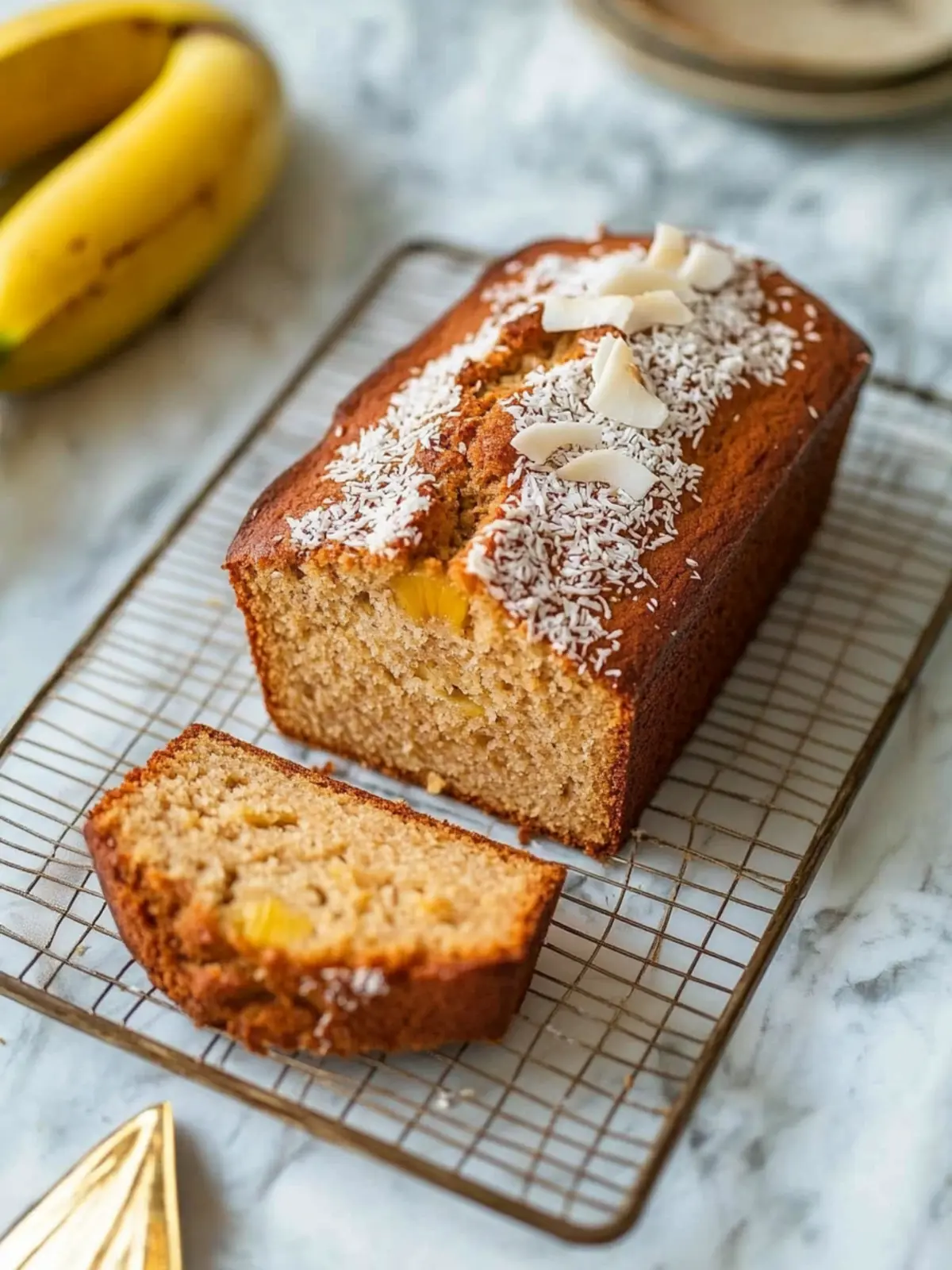 Tropical Coconut Pineapple Banana Bread for Blissful Mornings 3 Coconut Pineapple Banana Bread