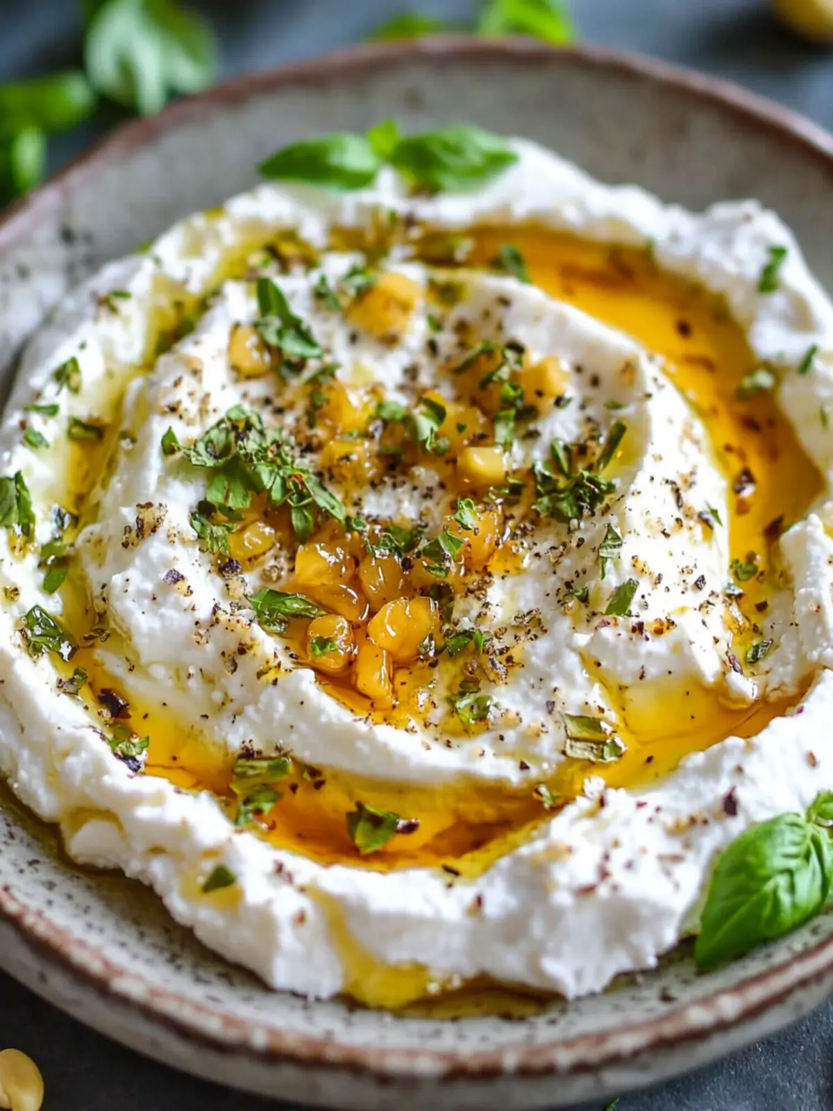 Whipped Feta with Honey Dip: Elevate Your Snack Game Today 2 Whipped Feta with Honey Dip