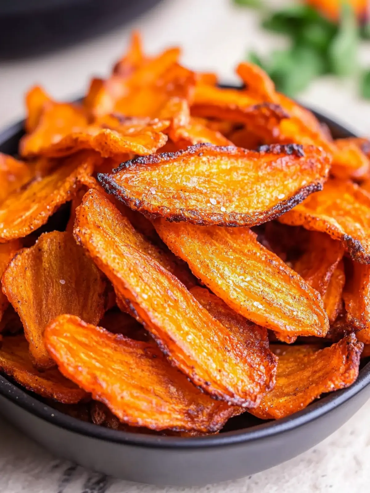 Crispy Air Fryer Carrot Chips Ninja Foodi Delight in 15 Min 2 Air Fryer Carrot Chips (Ninja Foodi)