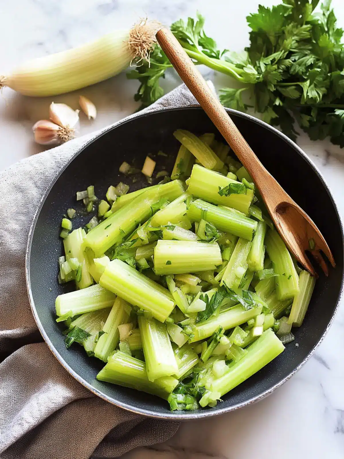 Sautéed Celery with Onions and Garlic: A Flavorful Delight 4 Sautéed Celery with Onions and Garlic