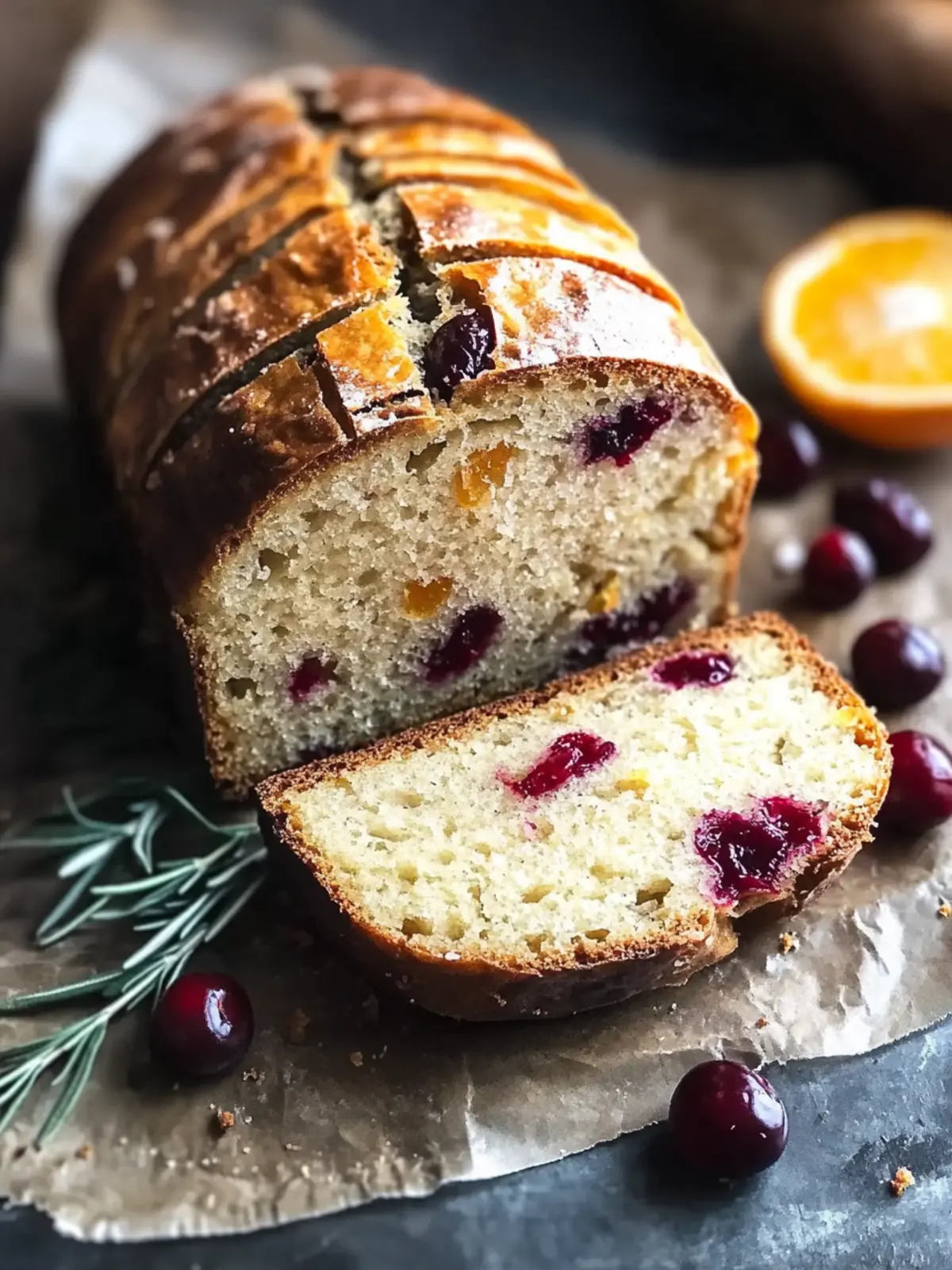 Irresistible Gluten-Free Orange Cranberry Rosemary Bread Recipe 2 Gluten-Free Orange Cranberry Rosemary Bread