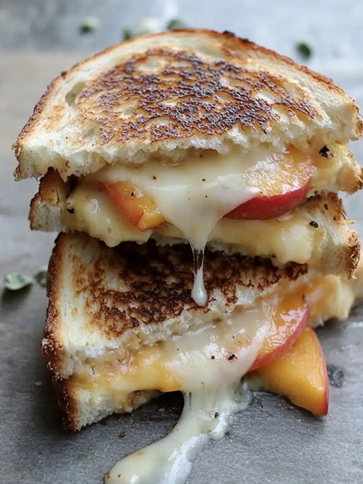 Mouthwatering Peach & Brie Grilled Cheese for Summer Bliss 2 Peach & Brie Grilled Cheese