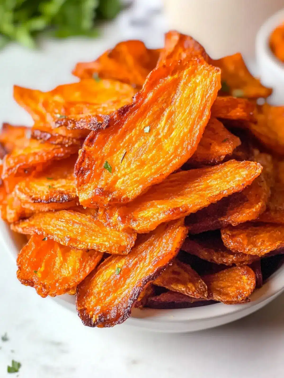 Crispy Air Fryer Carrot Chips Ninja Foodi Delight in 15 Min 5 Air Fryer Carrot Chips (Ninja Foodi)