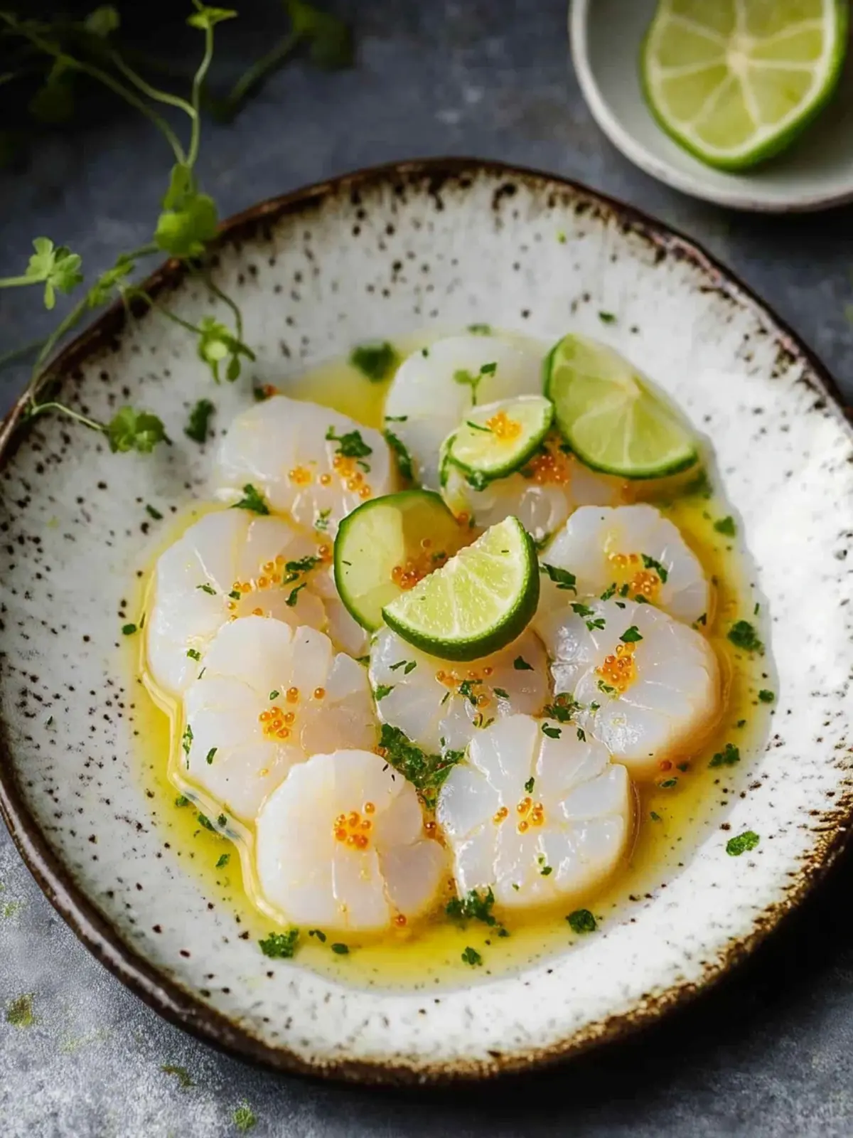 Quick and Fresh 10-Minute Scallop Crudo with Soy, Lime, & Ginger 2 10-Minute Scallop Crudo with Soy, Lime, & Ginger