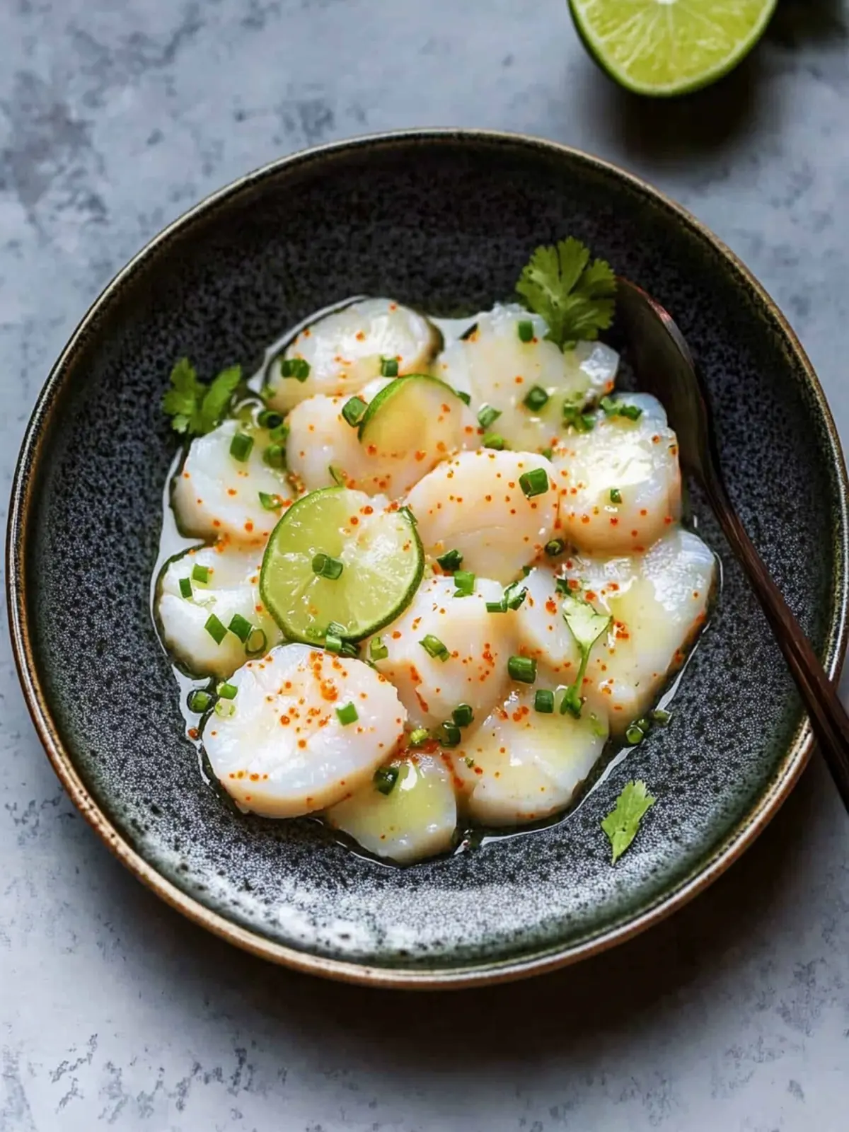 Quick and Fresh 10-Minute Scallop Crudo with Soy, Lime, & Ginger 4 10-Minute Scallop Crudo with Soy, Lime, & Ginger