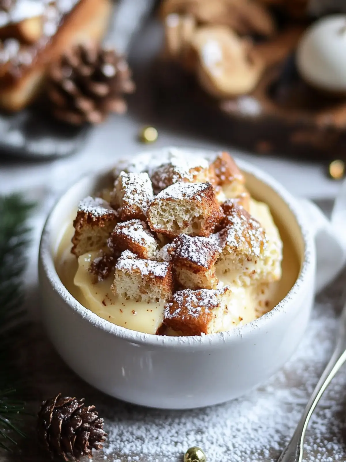 Cozy Eggnog Bread Pudding: Your Holiday Dessert Hero 3 Eggnog Bread Pudding