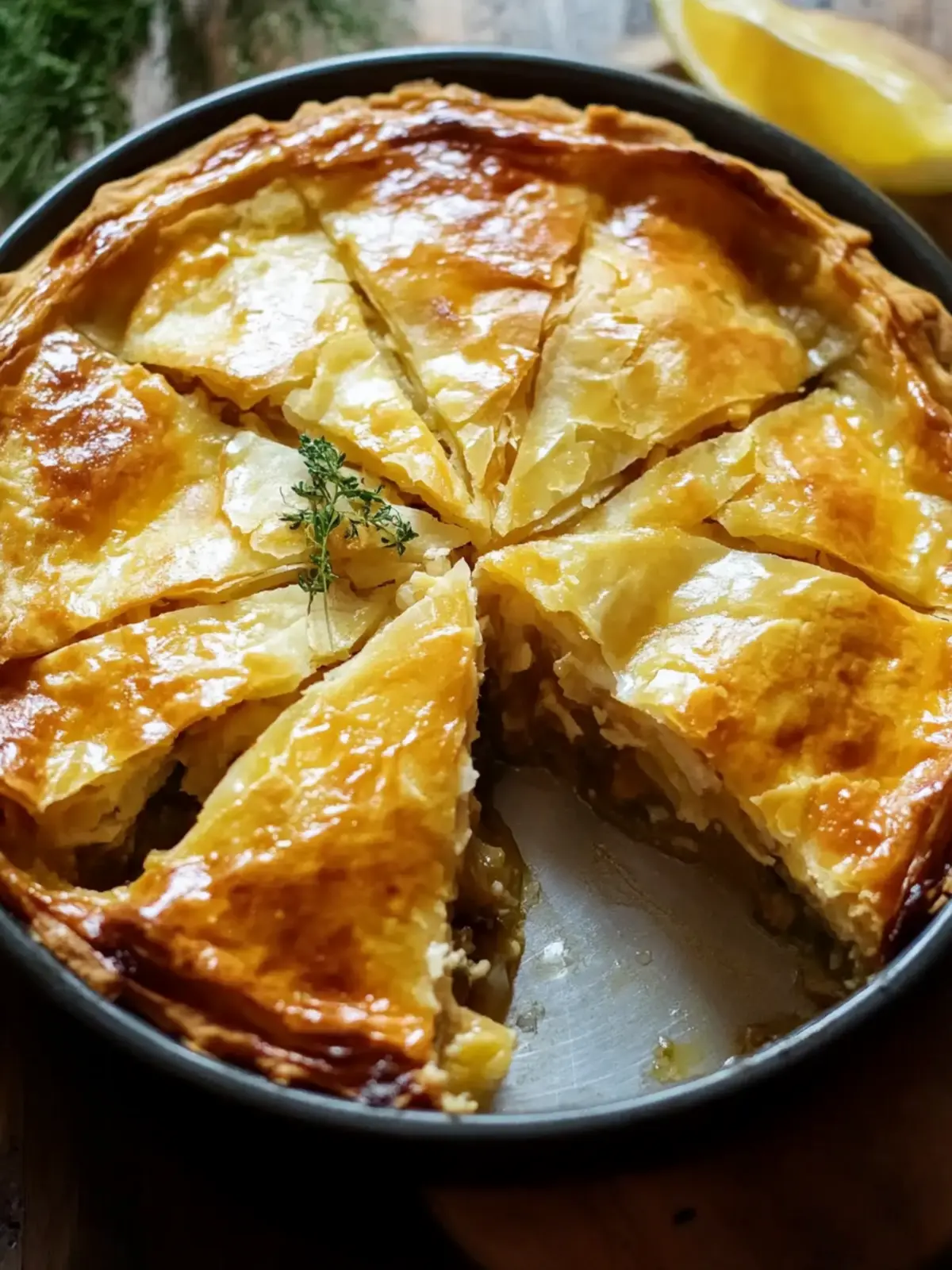 Mouthwatering Greek Chicken Pie: Comfort in Every Bite 2 Greek Chicken Pie