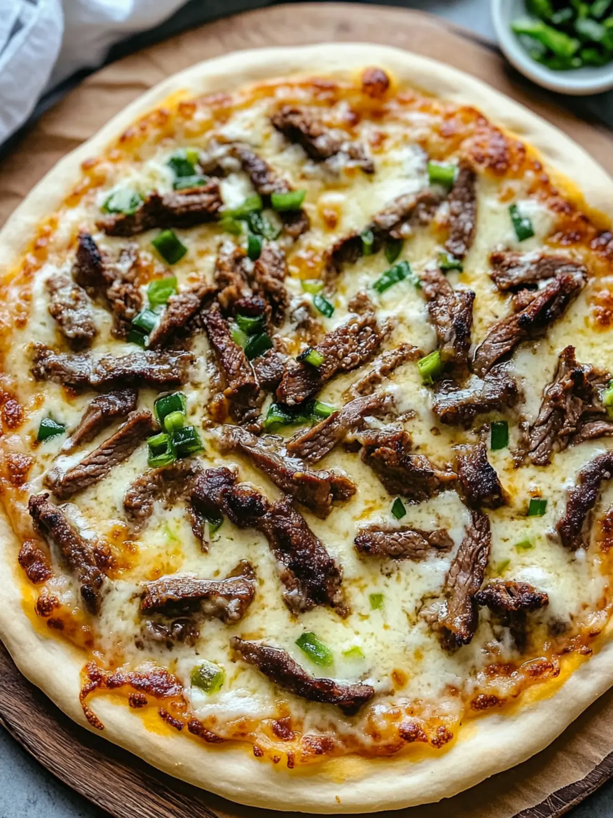 Philly Cheesesteak Pizza: A Cheesy Comfort Food Delight 2 Philly Cheesesteak Pizza