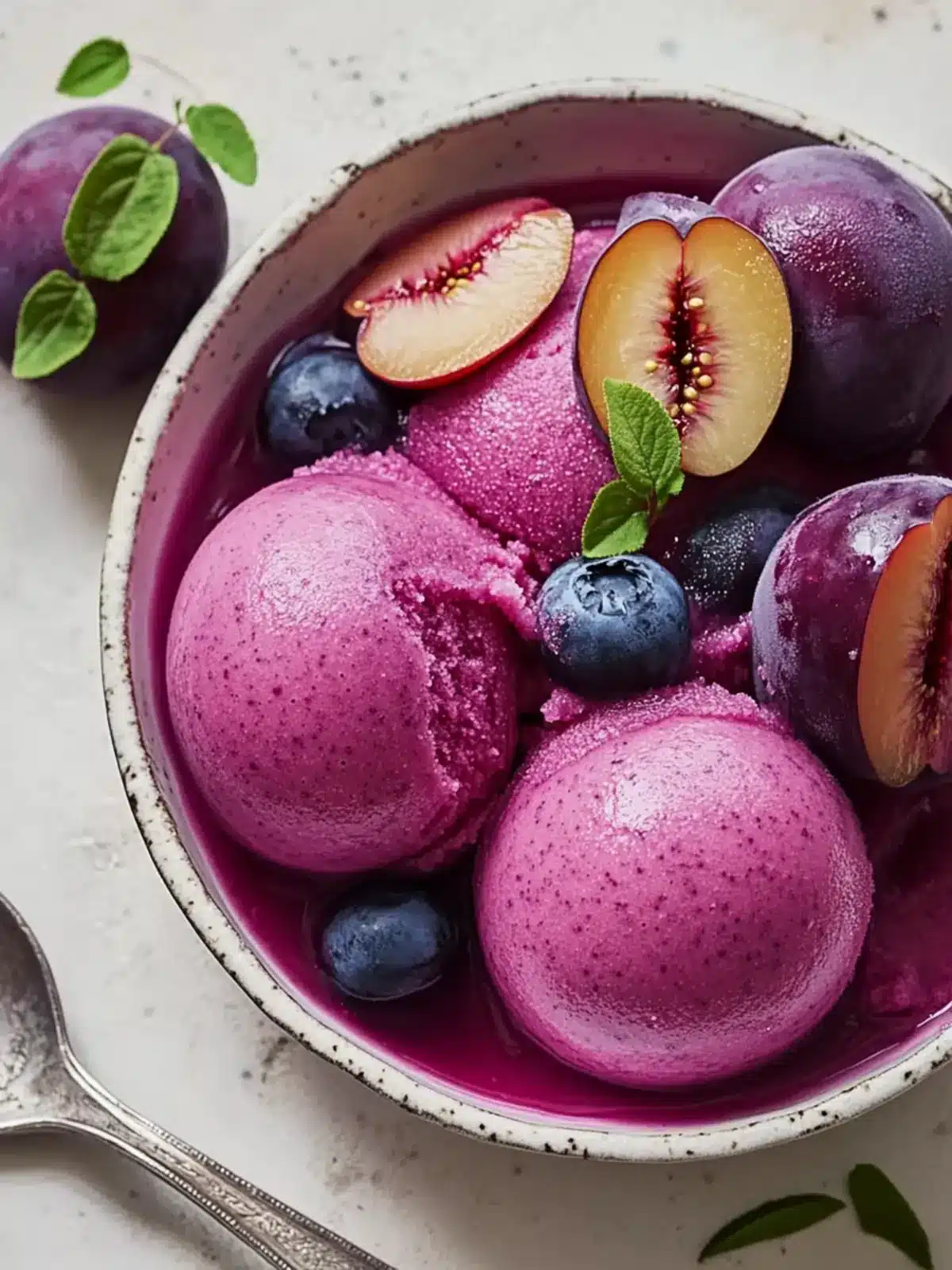 Zesty Cardamom Plum Sorbet: Your Perfect Vegan Treat 3 Cardamom Plum Sorbet