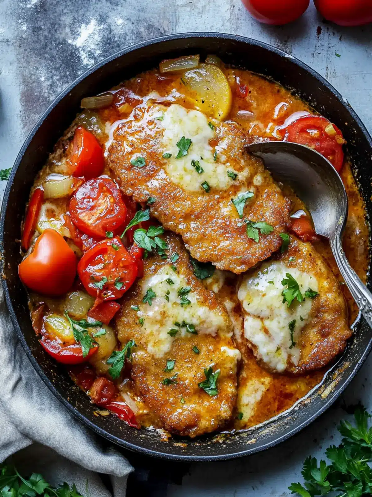 Pork Schnitzel in Pepper Sauce