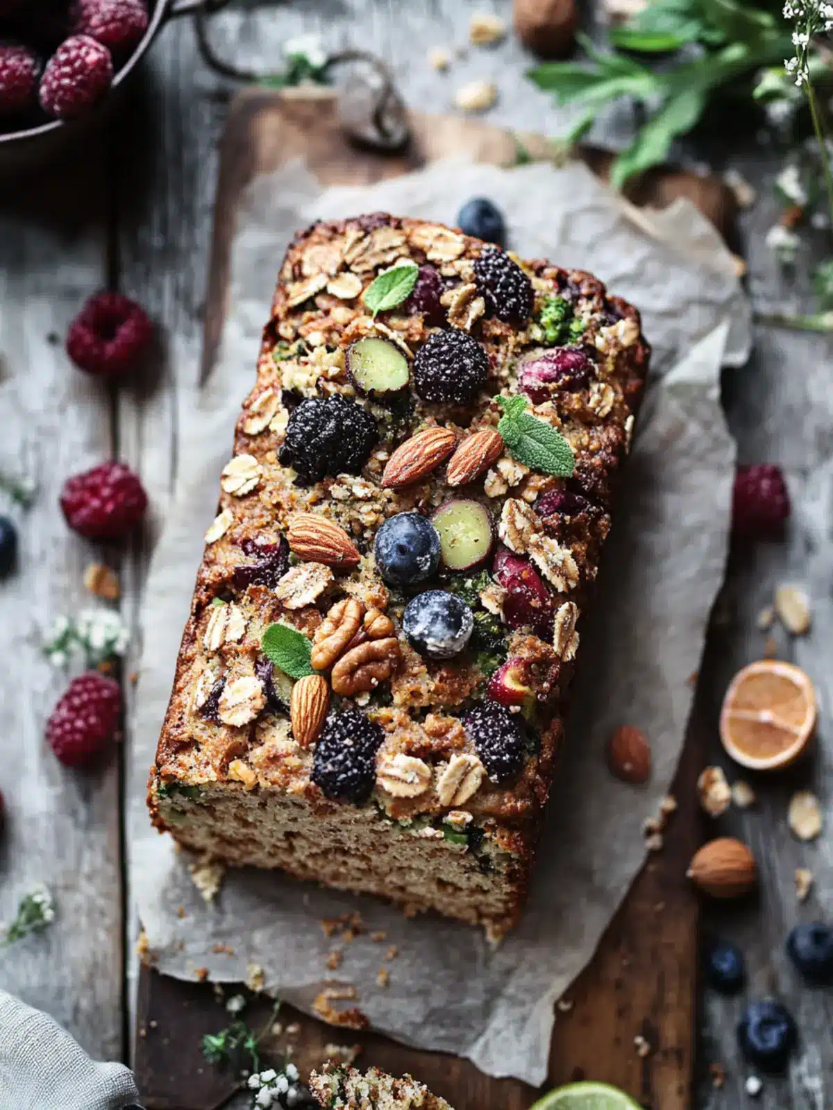 Delicious Vegan Fruit, Veggie and Nut Breakfast Bread Bliss 2 Vegan Fruit, Veggie and Nut Breakfast Bread