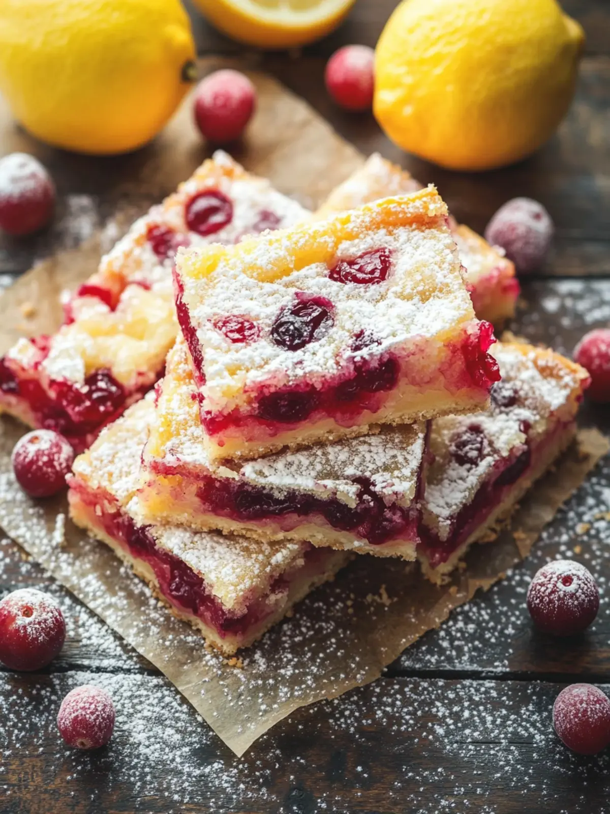 Cranberry Lemon Bars: A Tangy Twist for Your Holiday Table 5 Cranberry Lemon Bars
