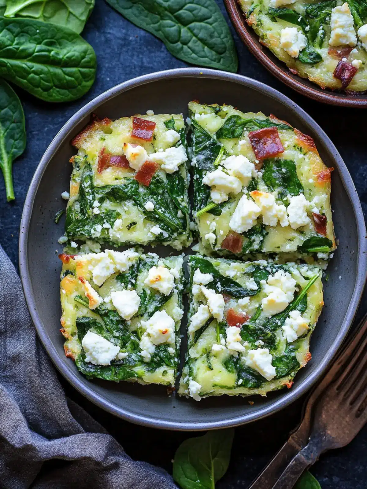 Delicious Spinach Feta Bake Squares for Easy Meal Prep 2 Spinach Feta Bake Squares