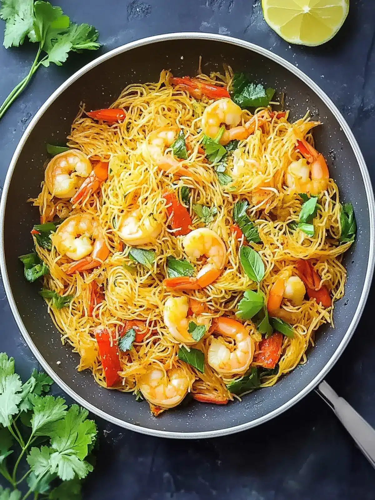 Savory Singapore Noodles with Shrimp for a Flavorful Feast 4 Singapore Noodles with Shrimp