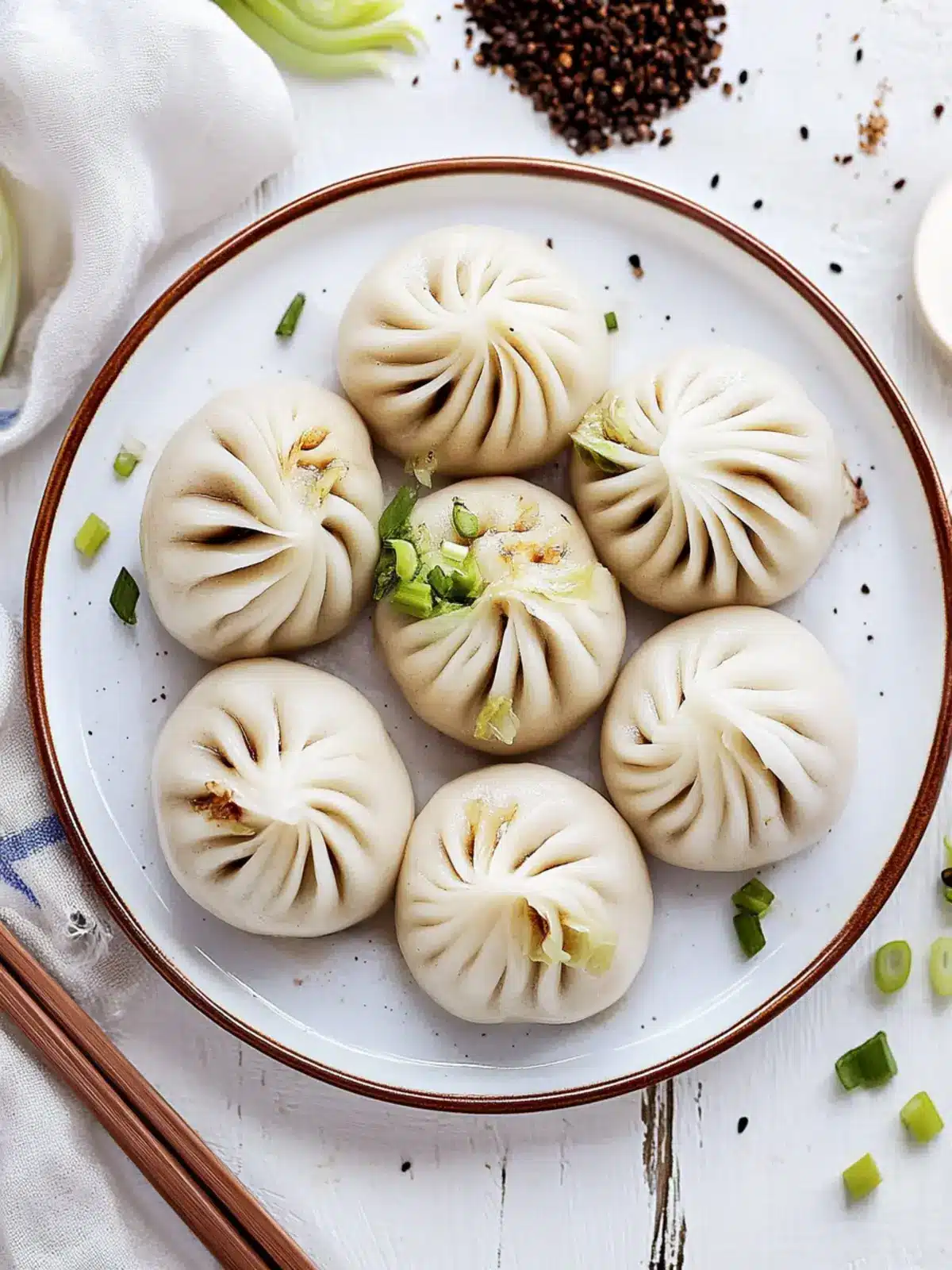 Savory Pork & Cabbage Steamed Buns for Your Cozy Meals 3 Pork & Cabbage Steamed Buns