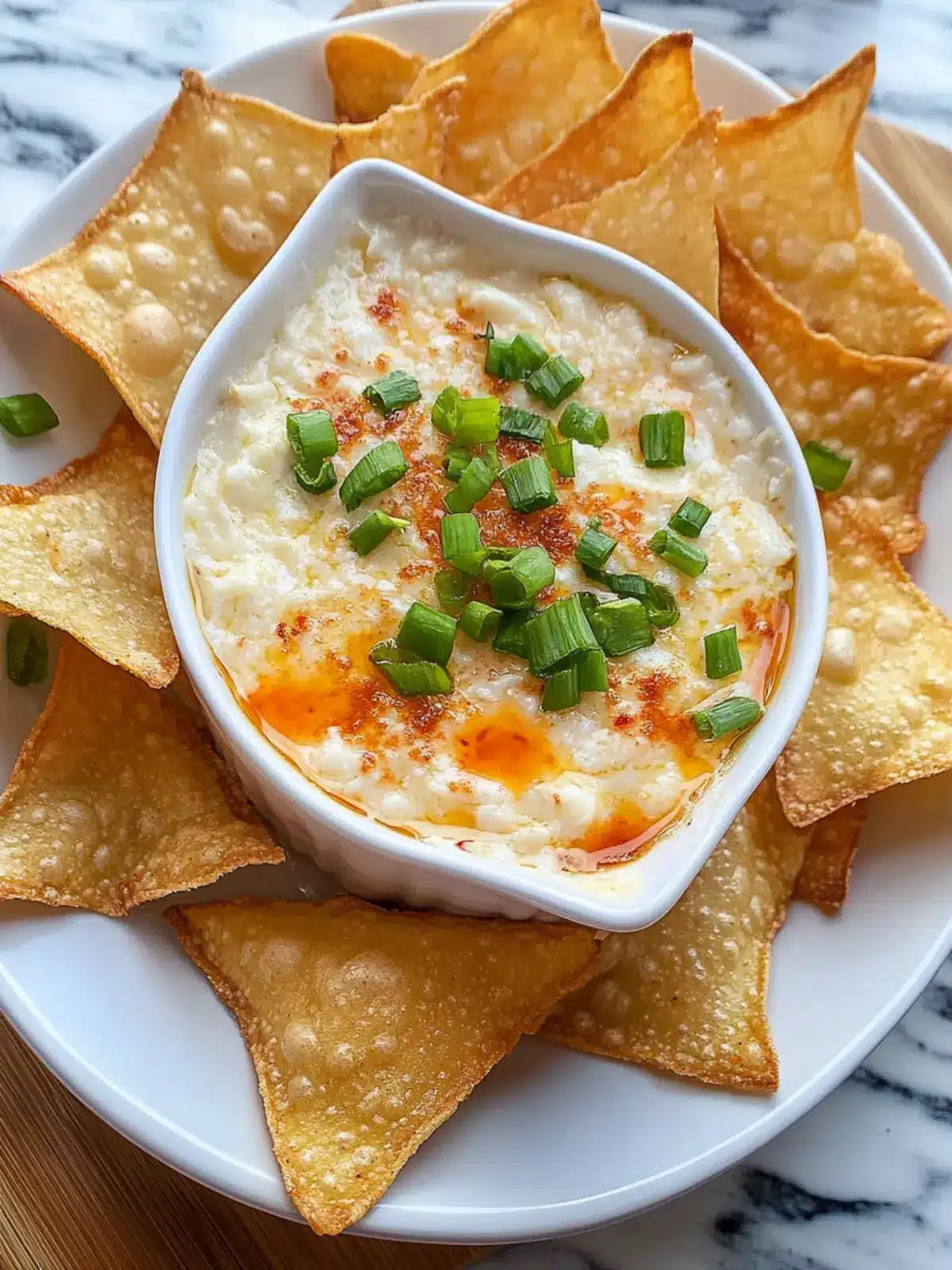 Delicious Crab Rangoon Dip with Crispy Wonton Chips Guide 3 Crab Rangoon Dip (With Wonton Chips)